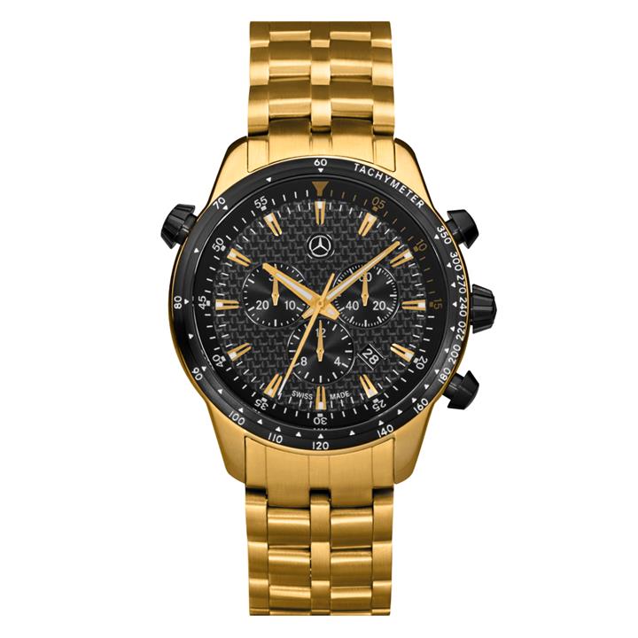 Mercedes B6 7 99 5263 Чоловічий наручний годинник Mercedes-Benz Men’s MSP Chronograph Watch, Gold Edition B67995263: Приваблива ціна - Купити у Польщі на 2407.PL!