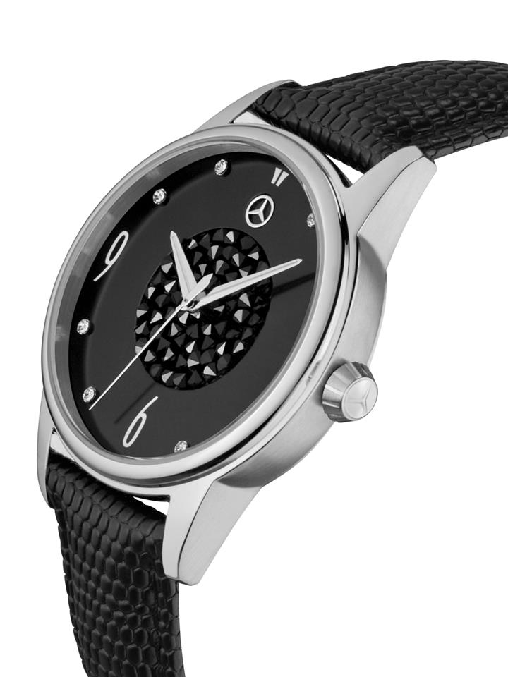 Zegar Mercedes-Benz Watch, Women, Glamour Mark 2, Silver&#x2F;Black Mercedes B6 6 04 1922