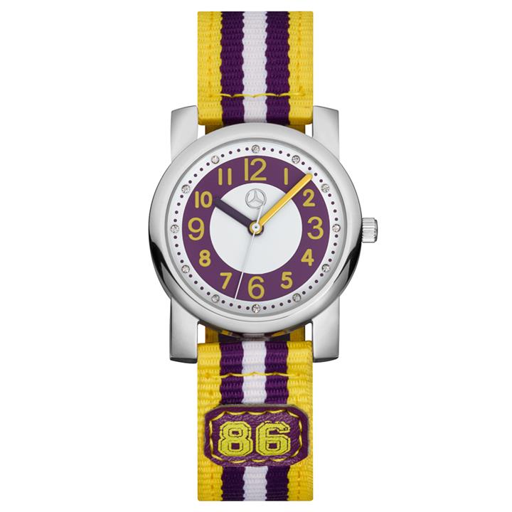 Mercedes B6 6 95 8448 Дитячий наручний годинник Mercedes-Benz Girls' Watch, Purple/Yellow B66958448: Приваблива ціна - Купити у Польщі на 2407.PL!