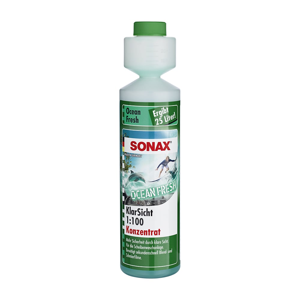 Sonax 388147 Summer windshield washer fluid, concentrate, 1:100, Ocean fresh, 0,25l 388147: Buy near me in Poland at 2407.PL - Good price!
