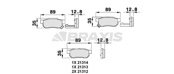 Braxis AB0081 Тормозные колодки дисковые, комплект AB0081: Отличная цена - Купить в Польше на 2407.PL!