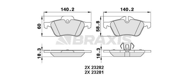 Braxis AA0069 Тормозные колодки дисковые, комплект AA0069: Купить в Польше - Отличная цена на 2407.PL!