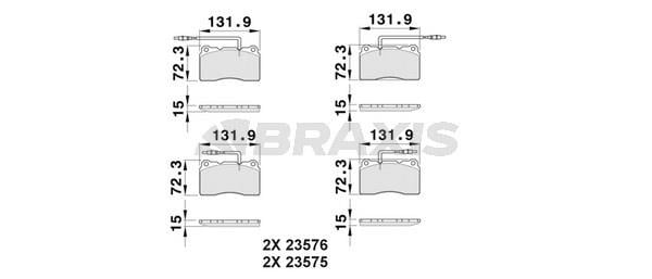 Braxis AB0527 Brake Pad Set, disc brake AB0527: Buy near me at 2407.PL in Poland at an Affordable price!