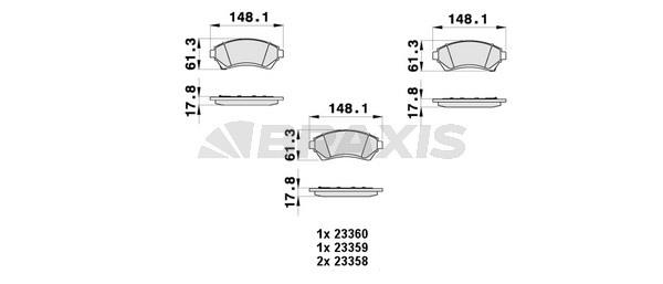 Braxis AB0432 Тормозные колодки дисковые, комплект AB0432: Купить в Польше - Отличная цена на 2407.PL!