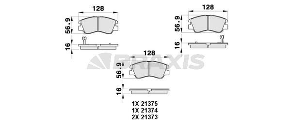 Braxis AB0430 Brake Pad Set, disc brake AB0430: Buy near me in Poland at 2407.PL - Good price!