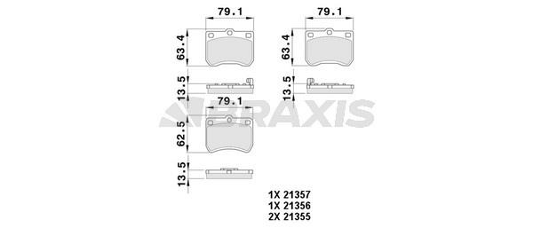 Braxis AB0389 Тормозные колодки дисковые, комплект AB0389: Отличная цена - Купить в Польше на 2407.PL!