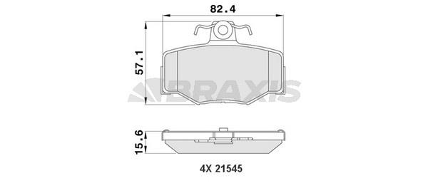 Braxis AA0120 Гальмівні колодки, комплект AA0120: Купити у Польщі - Добра ціна на 2407.PL!