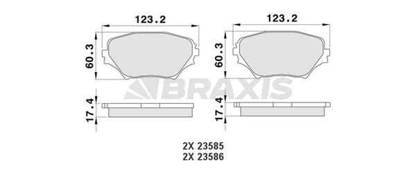 Braxis AA0114 Тормозные колодки дисковые, комплект AA0114: Отличная цена - Купить в Польше на 2407.PL!
