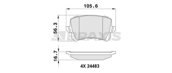 Braxis AA0050 Brake Pad Set, disc brake AA0050: Buy near me in Poland at 2407.PL - Good price!