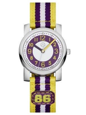 Zegar Mercedes-Benz Girls&#39; Watch, Purple&#x2F;Yellow Mercedes B6 6 95 8448