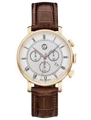 Zegar Mercedes-Benz Men’s Chronograph Watch, Classic Retro Gold Mercedes B6 6 04 1617