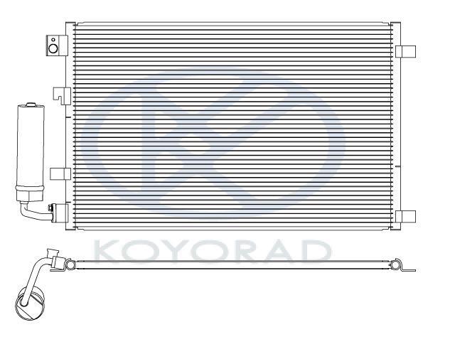 Koyorad CD020434 Радіатор кондиціонера (Конденсатор) CD020434: Приваблива ціна - Купити у Польщі на 2407.PL!
