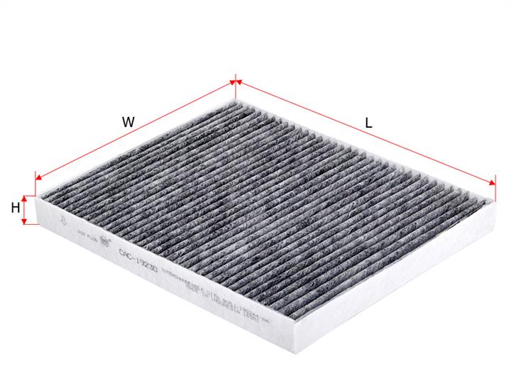 Sakura CAC-19230 Activated Carbon Cabin Filter CAC19230: Buy near me in Poland at 2407.PL - Good price!