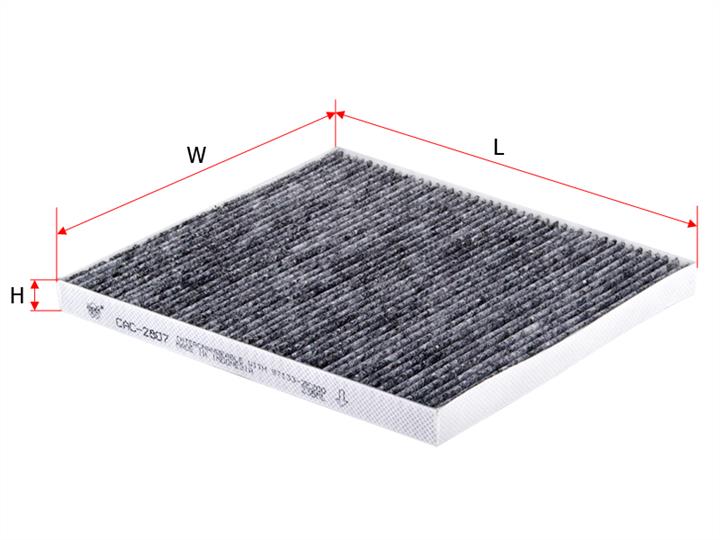 Sakura CAC-2807 Activated Carbon Cabin Filter CAC2807: Buy near me in Poland at 2407.PL - Good price!