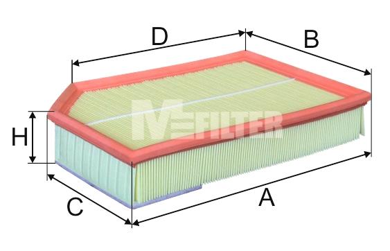 M-Filter K 738 Воздушный фильтр K738: Отличная цена - Купить в Польше на 2407.PL!