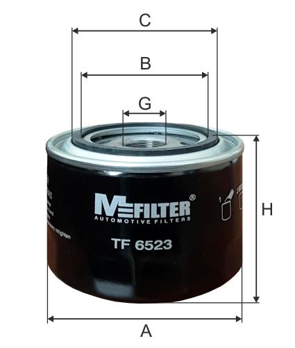 M-Filter TF 6523 Фільтр масляний TF6523: Приваблива ціна - Купити у Польщі на 2407.PL!