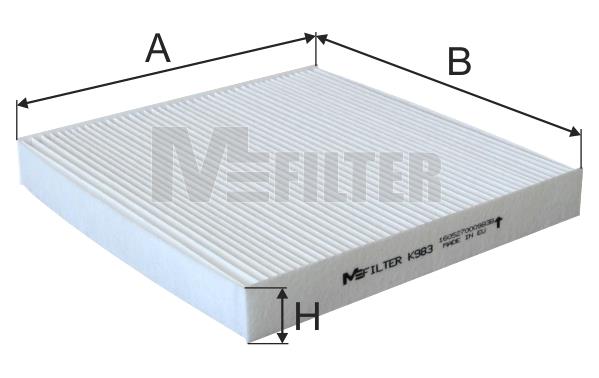 M-Filter K 983 Filter, Innenraumluft K983: Kaufen Sie zu einem guten Preis in Polen bei 2407.PL!