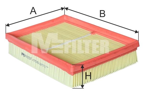 M-Filter K 7076 Air filter K7076: Buy near me at 2407.PL in Poland at an Affordable price!