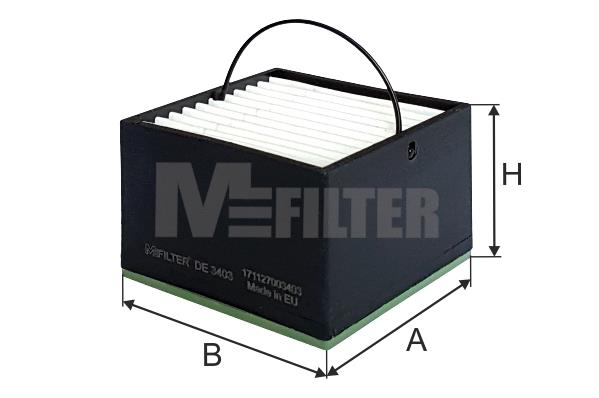 M-Filter DE 3403 Fuel filter DE3403: Buy near me in Poland at 2407.PL - Good price!