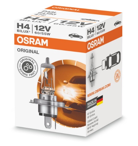 Лампа галогенная Osram Original 12В H4 60&#x2F;55Вт Osram 64193