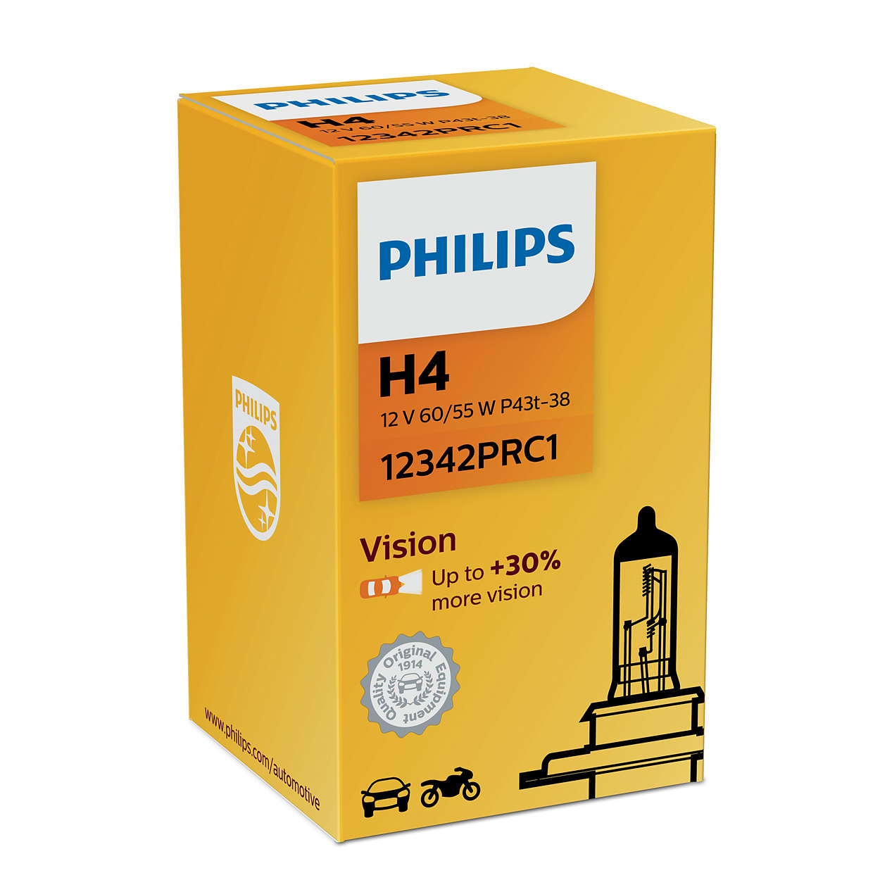Philips Żarówka halogenowa Philips Vision +30% 12V H4 60&#x2F;55W +30% – cena 10 PLN
