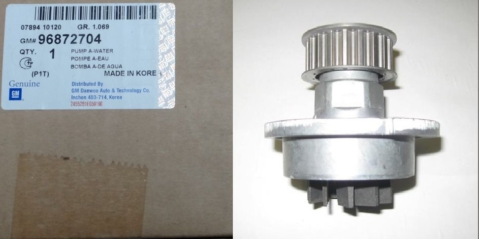 General Motors 96872704 Water pump 96872704: Buy near me at 2407.PL in Poland at an Affordable price!