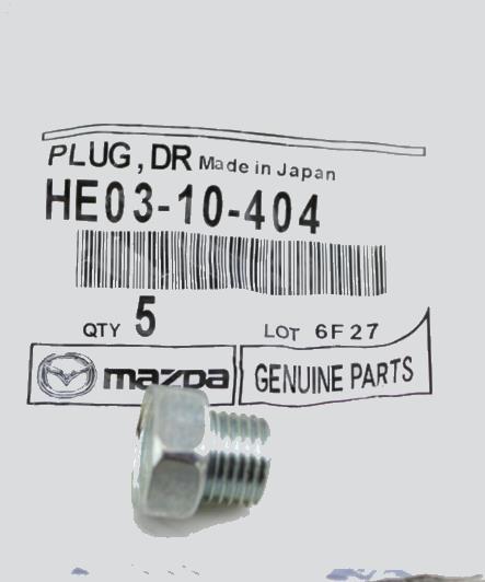 Mazda HE03-10-404 Sump plug HE0310404: Buy near me in Poland at 2407.PL - Good price!