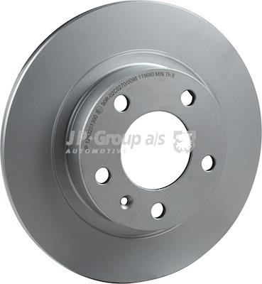 Тормозной диск задний невентилируемый Jp Group 1263201300