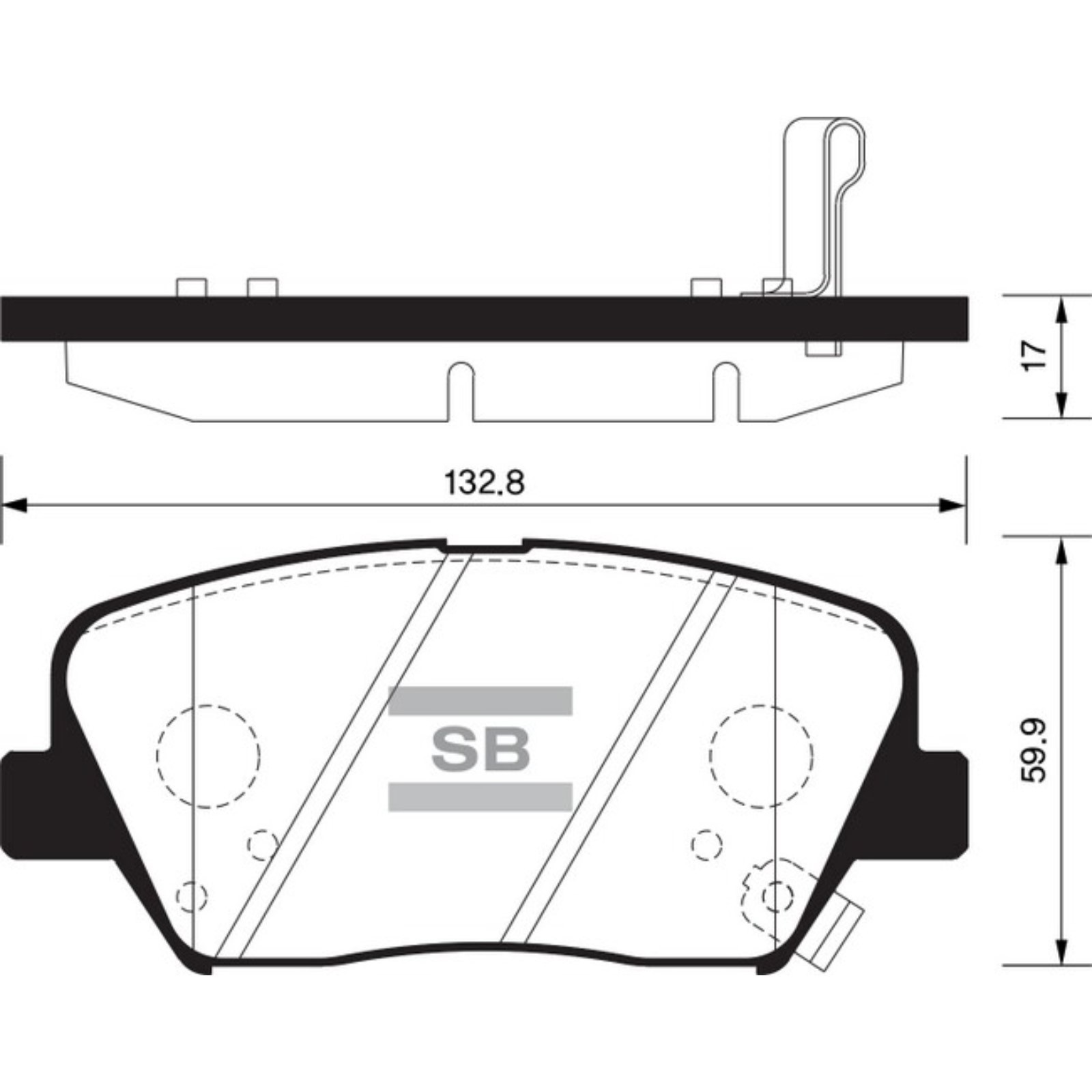 Sangsin SP1424 Front disc brake pads, set SP1424: Buy near me in Poland at 2407.PL - Good price!