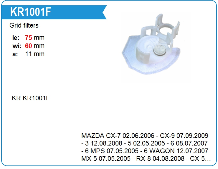 Krauf KR1001F Топливный фильтр KR1001F: Купить в Польше - Отличная цена на 2407.PL!