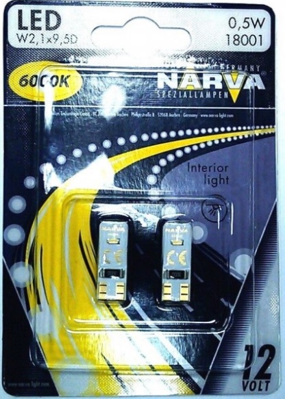 Narva 18001 Lampa LED T10 12V W2,1x9,5d 18001: Dobra cena w Polsce na 2407.PL - Kup Teraz!