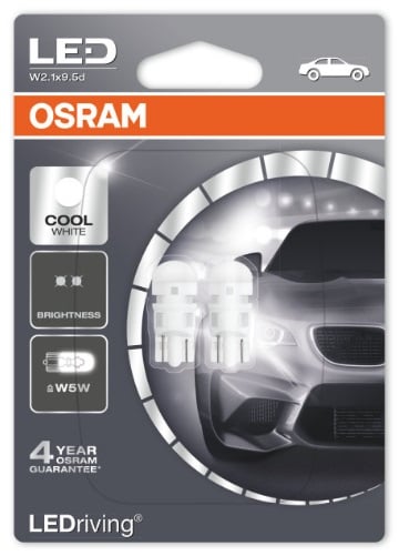 Osram 2880CW-02B Лампа світлодіодна Osram LEDriving CoolWhite T10 12V W2,1x9,5d (2 шт.) 2880CW02B: Купити у Польщі - Добра ціна на 2407.PL!
