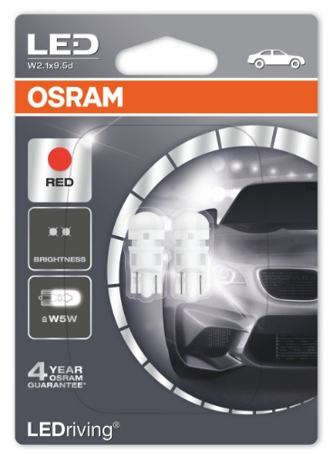 Osram 2880R-02B Лампа светодиодная Osram LEDriving Standart T10 12V W2,1x9,5d (2 шт.) 2880R02B: Отличная цена - Купить в Польше на 2407.PL!