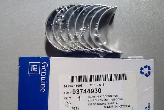 General Motors 93744930 Connecting rod bearings, set 93744930: Buy near me in Poland at 2407.PL - Good price!