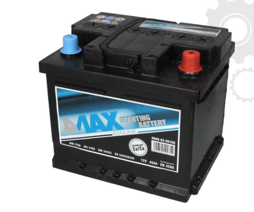 4max 0608-03-0010Q Battery 4max Ecoline 12V 45AH 450A(EN) R+ 0608030010Q: Buy near me in Poland at 2407.PL - Good price!