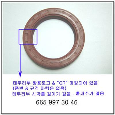 Ssang Yong 6659973046 Oil seal crankshaft front 6659973046: Buy near me in Poland at 2407.PL - Good price!