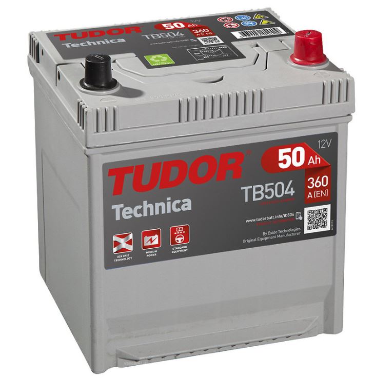 Tudor TB504 Akumulator Tudor 12V 50AH 360A(EN) R+ TB504: Dobra cena w Polsce na 2407.PL - Kup Teraz!