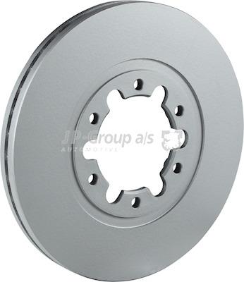 Front brake disc ventilated Jp Group 1563105200
