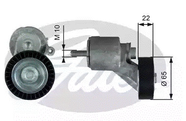 Gates V-ribbed belt tensioner (drive) roller – price 77 PLN