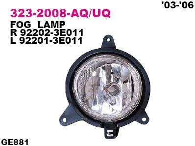 Depo 323-2008L-UQ Fog headlight, left 3232008LUQ: Buy near me in Poland at 2407.PL - Good price!