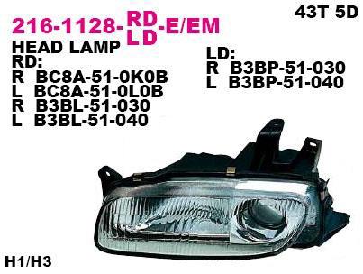 Depo 216-1128L-LD-EM Reflektor lewy 2161128LLDEM: Dobra cena w Polsce na 2407.PL - Kup Teraz!