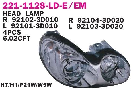 Depo 221-1128L-LD-E Headlight left 2211128LLDE: Buy near me at 2407.PL in Poland at an Affordable price!