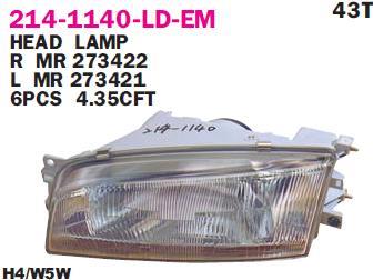 Depo 214-1140L-LD-EM Headlight left 2141140LLDEM: Buy near me in Poland at 2407.PL - Good price!