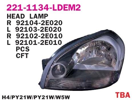 Depo 221-1134R-LD-E2 Reflektor główny prawy 2211134RLDE2: Atrakcyjna cena w Polsce na 2407.PL - Zamów teraz!