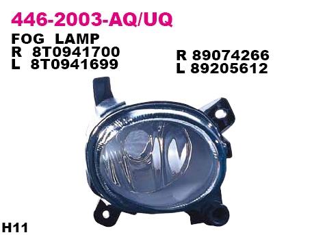 Depo 446-2003L-UQ Fog headlight, left 4462003LUQ: Buy near me in Poland at 2407.PL - Good price!