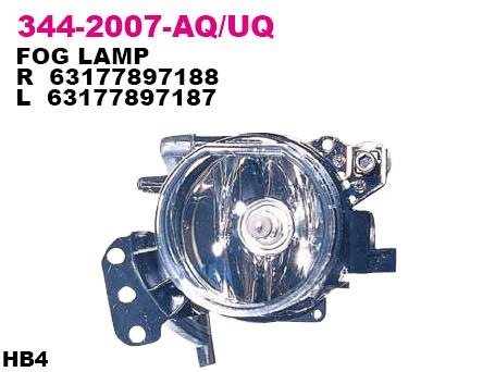 Depo 344-2007L-UQ Fog headlight, left 3442007LUQ: Buy near me in Poland at 2407.PL - Good price!