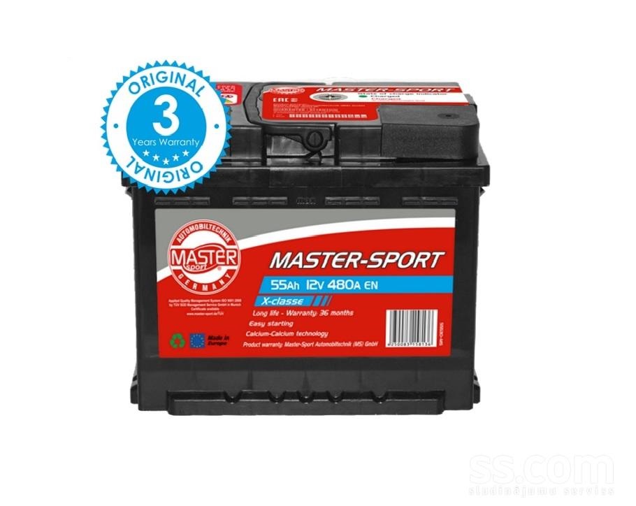 Master-sport 780554801 Battery Master-sport 12V 55AH 480A(EN) L+ 780554801: Buy near me in Poland at 2407.PL - Good price!