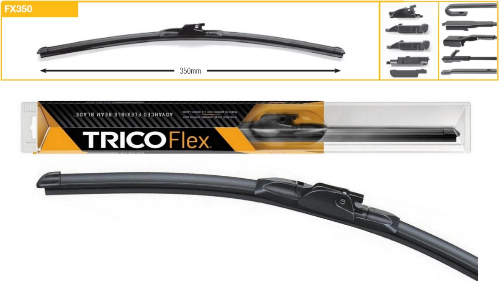 Trico FX350 Щітка склоочисника безкаркасна Trico Flex 350 мм (14") FX350: Приваблива ціна - Купити у Польщі на 2407.PL!
