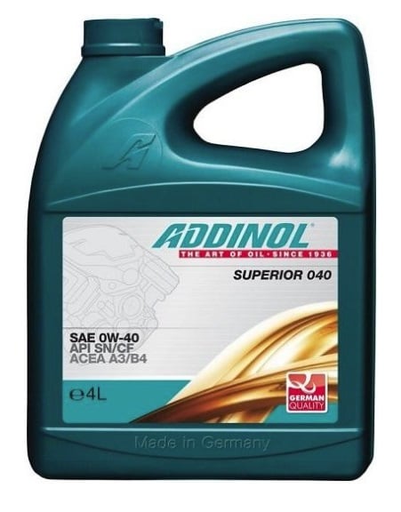 Addinol 4014766251015 Engine oil Addinol Superior 040 0W-40, 4L 4014766251015: Buy near me in Poland at 2407.PL - Good price!