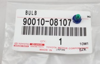 Toyota 90010-08107 Glow bulb BAX 14V 0,91W 9001008107: Buy near me in Poland at 2407.PL - Good price!